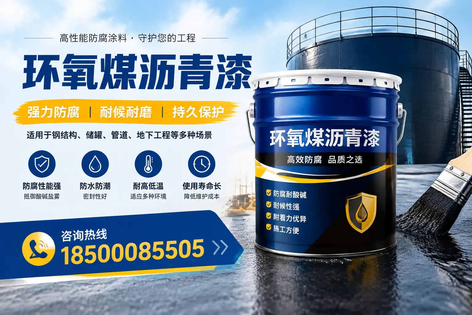 环氧煤沥青漆在工业中的应用，鞍山企业的选择